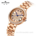 SKYSEED dial diamante oro reloj femenino cuarzo impermeable